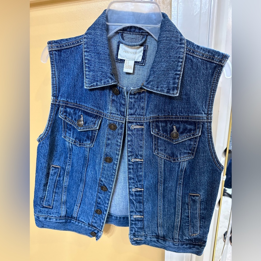 Forever 21 denim vest